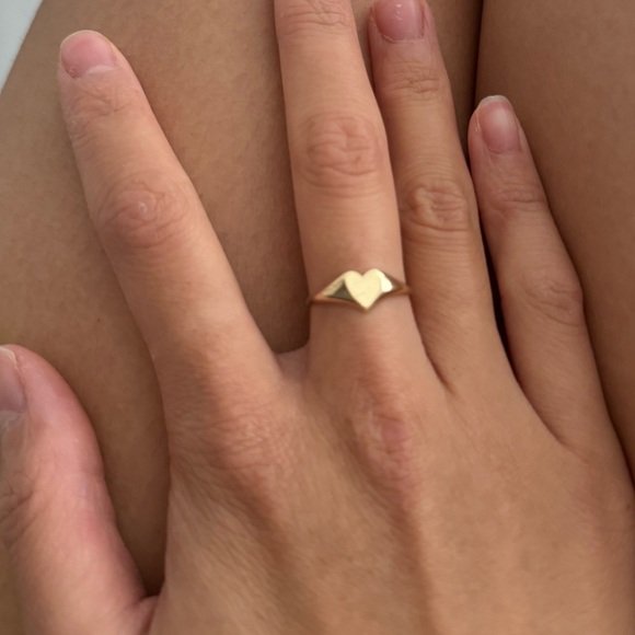 bluboho lovely heart signet ring - Picture 2 of 5